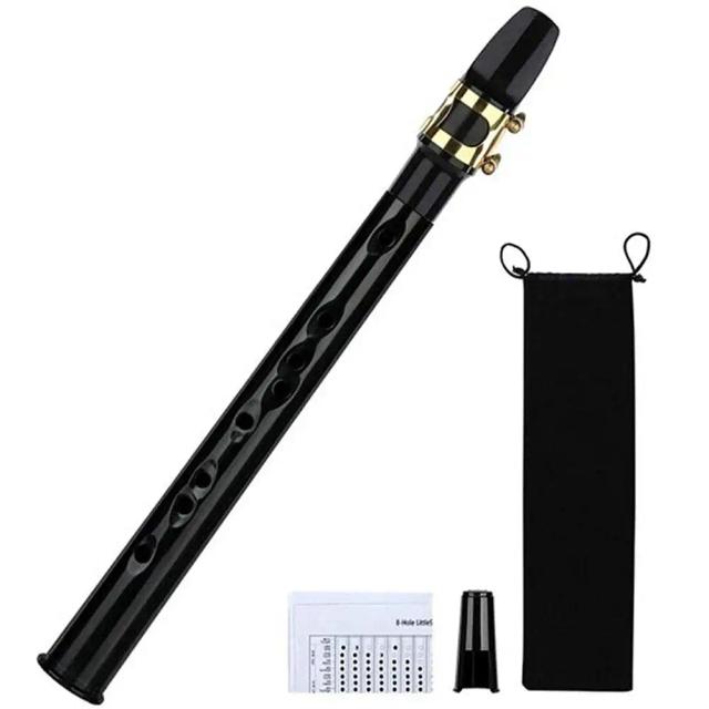 Saxofone Portátil Compacto com 8 Buracos e Estojo - Ideal para Músicos em Movimento