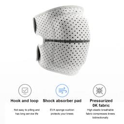 Almofada de Joelho de Esponja Acolchoada Antiderrapante Ajustável, Respirável, Suporte Elástico Flexível para Futebol, Dança, Patinação, 1 Par - Image 4