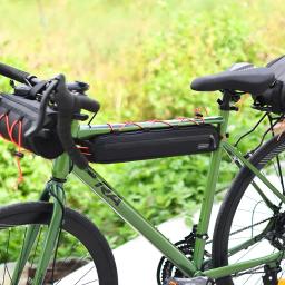 Nylon Waterproof Front Tube Frame Bicycle Bag, Bolsa de bicicleta, caixa do telefone, grande capacidade, fácil instalação, acessórios de ciclismo - Image 3