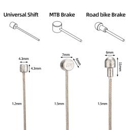 Ztto fio de freio de mudança interna de bicicleta de aço inoxidável mtb mudança de bicicleta de estrada revestimento de zinco dentro da linha de cabo 2100mm desviador de mudança - Image 3