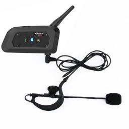 XioWy-V6C Pro fone de ouvido Full Duplex, 1200m, Futebol 2 Árbitro Arbitragem Earhook, Bluetooth Interfone, fone de ouvido mono - Image 3