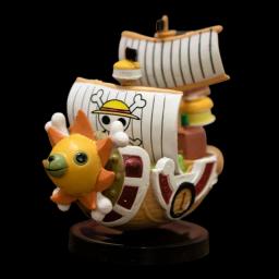 Anime uma peça navio figura luffy modelo de brinquedo super bonito mini barco THOUSANDSUNNY ir feliz montado modelo figura de ação presentes - Image 6