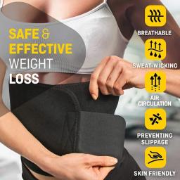 1 peça cinto ab aparador de cintura-treinador de cintura para perda de peso para estômago, suporte lombar-melhor acessório abdominal para homens e mulheres - Image 5