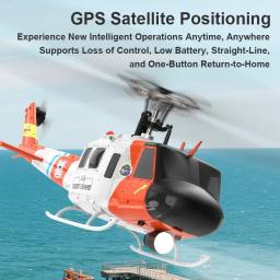 Yuxiang f07s helicóptero de controle remoto UH-1 helicóptero sem escova com câmera gps retorno automático + fluxo óptico altura fixa - Image 4