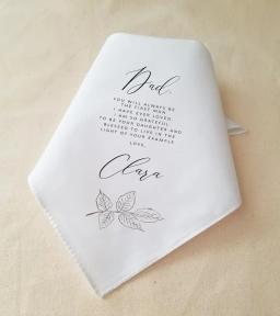 Presente para mãe da noiva, presente de casamento para pai da noiva, lenço personalizado para pais, presente de agradecimento da noiva - Image 3