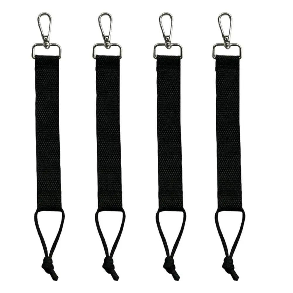 4 pçs portátil snowboard cintas de ligação preto náilon cabo de snowboard resistente ao desgaste ao ar livre conjunto de cabo de snowboard - Image 1