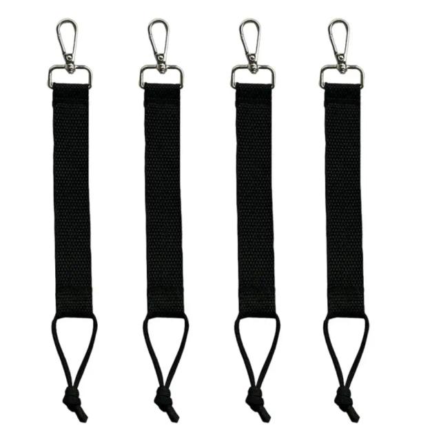 Conjunto 4 Cabos de Snowboard em Nylon Preto para Fixação de Botas