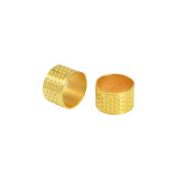 10 pçs diy artesanato engrossado cobre costura dedais agulha ferramentas de segurança dourado alfaiate protetor de dedo - Image 5
