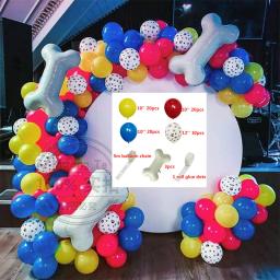 1 conjunto de balões de látex para animais de estimação, pata de cachorro, tema animal, decoração de festa de aniversário, guirlanda, kit de arco, globos de ar, brinquedos infláveis para crianças, fornecimento - Image 5