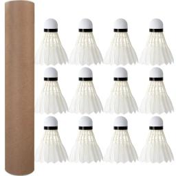 Peteca de Badminton Profissional, Pena Do Ganso Negro, Bola De Treinamento Do Esporte, 3 6 12Pcs - Image 1