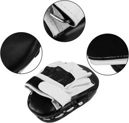 Saco De Boxe Curvo para Adultos e Crianças, Equipamento De Boxe, Sacos De Perfuração Para Taekwondo, Muay Thai, Karatê, PU Training Pads, Focus Pads, 2PCs - Image 2