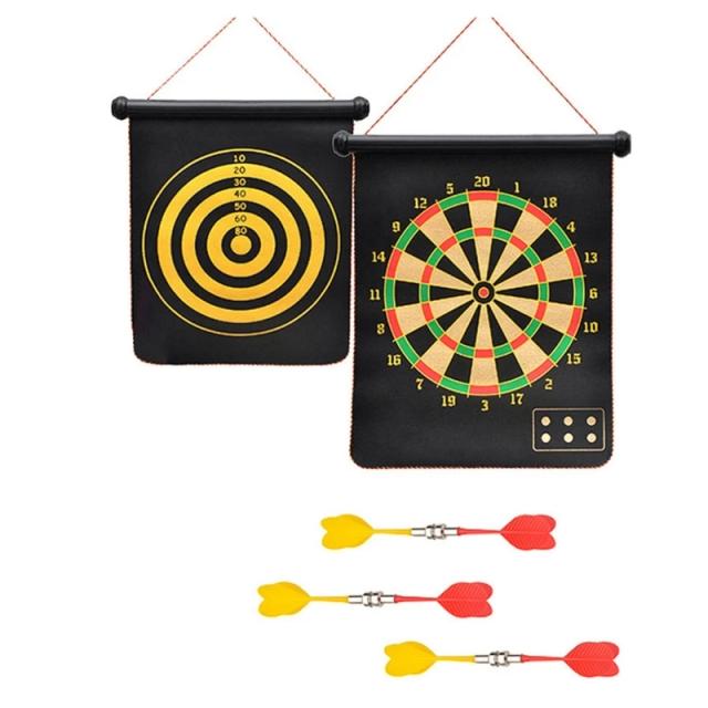 Alvos Magnéticos para Dardos: Conjunto Duplo de Jogo para Crianças com Alvos Rolantes