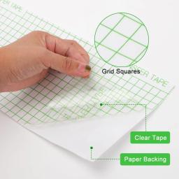 Premium Vinyl Transfer Tape, papel de transferência transparente para vinil adesivo, adesão padrão e forte para Cricut & Silhouette - Image 2
