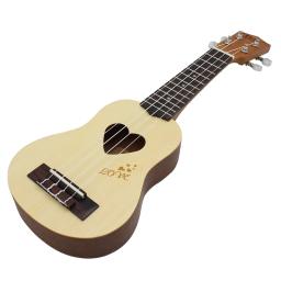 IRIN-Ukulele 4 cordas para crianças, mini guitarra havaiana, coração em forma, instrumentos musicais de cordas, presentes, 17" - Image 6