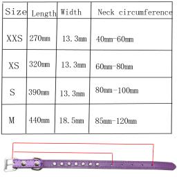 Mini coleira de couro com strass embutidos para animais, coleiras ajustáveis para cães e gatos, chihuahuas, acessórios para animais, 1pc - Image 2