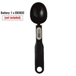 Escala eletrônica de alta precisão para pet, colher de medição, comida para cães e gatos, escala nutricional, display digital led, recipiente de alimentação preto - Image 6