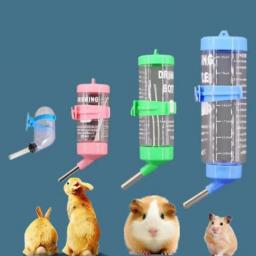 Garrafa de água plástica para pequenos animais, Alimentador de hamster, Gancho de gaiola, Garrafa pendurada, 80 ml, 125 ml, 250ml - Image 1
