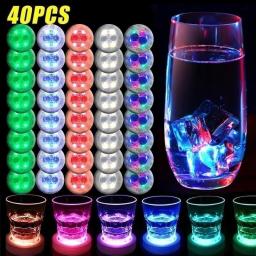 80//20/1 pçs garrafa luminosa adesivos luzes 6cm led coaster lâmpadas para barra de natal ktv festa de casamento cocktail bebida copos vaso decoração - Image 1