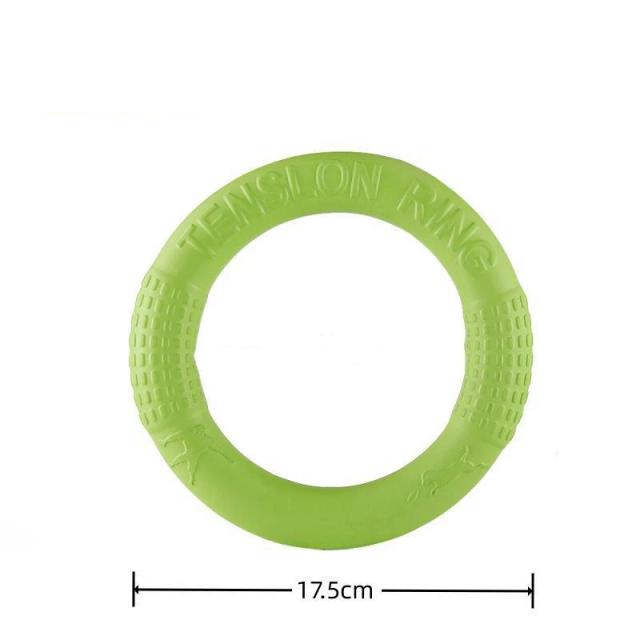 Disco Voador Anel Extrator para Cães: Brinquedo Flutuante Anti-Mordida, Ideal para Mastigação Agressiva e Interação.