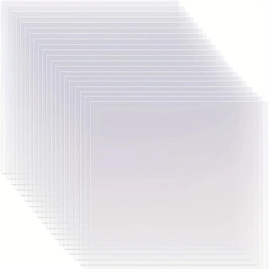 Blank Transparente Material Mylar Template Sheets para Stencils, 6 mil, 12x12 ", 20 Pcs - Image 1