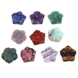 Colar de pingentes de pedra natural para mulheres, pedras preciosas esculpidas, ametista, rosa, quartzo, cristal de cura, moda, joias, bricolage - Image 6