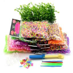 Loom Rubber Bandas para Brinquedos DIY, Rainbow Bandas, Make Woven Bracelet, Presente de Natal para Crianças, Artes e Ofícios, 300PCs - Image 4