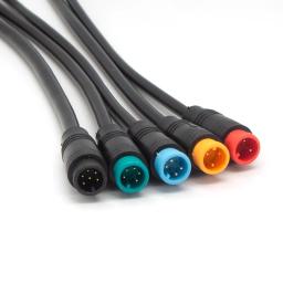 5/20/100 pçs m6 m8 julet sensor à prova dwaterproof água bicicleta elétrica butt joint plug masculino feminino ebike display cabo conector com fio - Image 4
