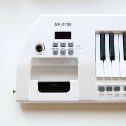 Cinta teclado de piano keytar mini 37 teclas instrumentos musicais sintetizador digital das crianças eletrônico controlador midi - Image 6