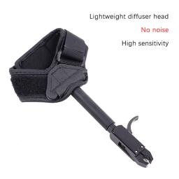 1pc pinça de tiro com arco liberação ajuda cor preta arco composto cinta tiro pro seta gatilho pulseira arco tiro com arco - Image 2