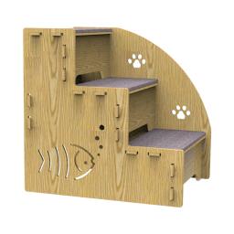 Rampa antiderrapante de madeira para animais de estimação, escadas destacáveis, escada de cama, sofá, gatinho, carro, cães e gatos internos, degraus - Image 5
