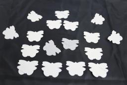 Cor borboleta confete para festa, acessórios biodegradáveis flor, decoração do casamento suprimentos, tecido sfx, diy, 100 a 200pcs - Image 2