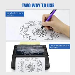 Tatuagem Papel de Transferência, A4 Tamanho, Térmico, Carbono, Estêncil, Impressora, Rastreamento, Copiadora, Acessórios - Image 4