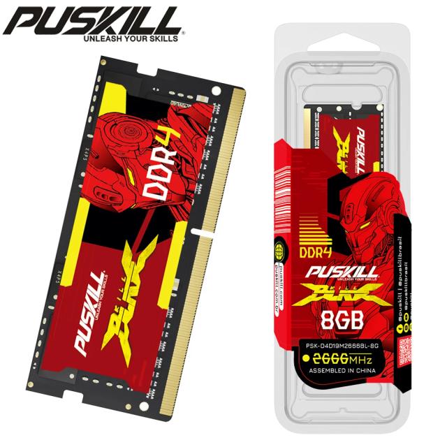 PUSKILL Killblade DDR4/DDR3L Notebook RAM 32GB 1.2V 3200MHz Sodimm