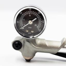 GIYO-Bomba de ar de alta pressão dobrável de bicicleta com alavanca e calibre, GS-02D, 300PSI, garfo e suspensão traseira, mountain bike - Image 4