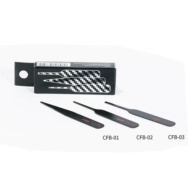 Bastão de Lixamento de Fibra de Carbono Irregular CFB para Modelismo Militar e Projetos DIY Gundam