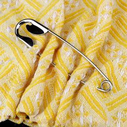 Alfinetes de segurança, em aço inoxidável, 12, 7cm, alfinetes de segurança, botão grande, diy, feito à mão, ferramentas de costura, acessórios - Image 1