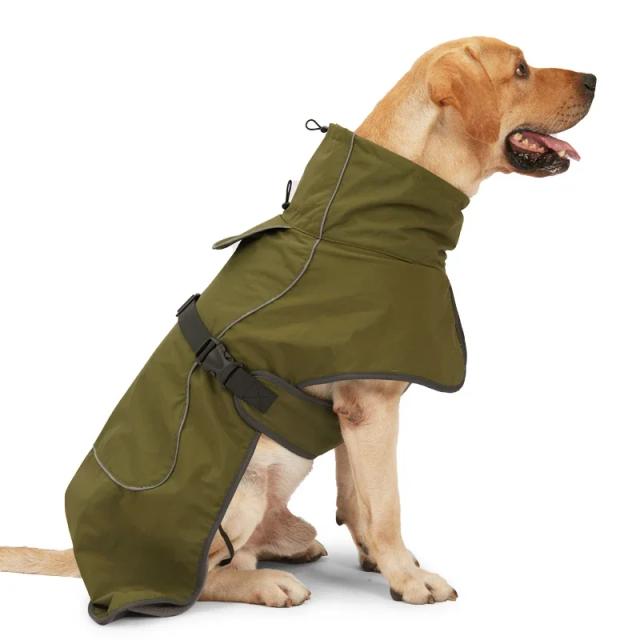 Roupas de Inverno Quentes e Impermeáveis para Cães Grandes e Médios - Colete e Casaco para Doberman e Greyhound