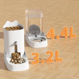 Dispensador Automático de Alimentos e Água de Grande Capacidade para Animais de Estimação, Fonte, Garrafa, Tigela, Bebedor, Alimentador, Bebendo, Suprimentos, Cão, Gato, 3.2L - Image 2