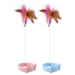 Brinquedos interativos para gatos, Quebra-plumas engraçadas, Vara com Bell, Coleira de animais, Gatinho Jogando Varinha, Brinquedos de treinamento para gatos, Suprimentos - Image 6