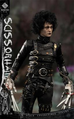 Conjunto Completo De Personagens De Filmes Clássicos, Mãos De Tesoura, Edward, Johnny Depp, Action Figure Model, Brinquedos Pré-Venda, PT-sp52, 1:6, 12" - Image 2