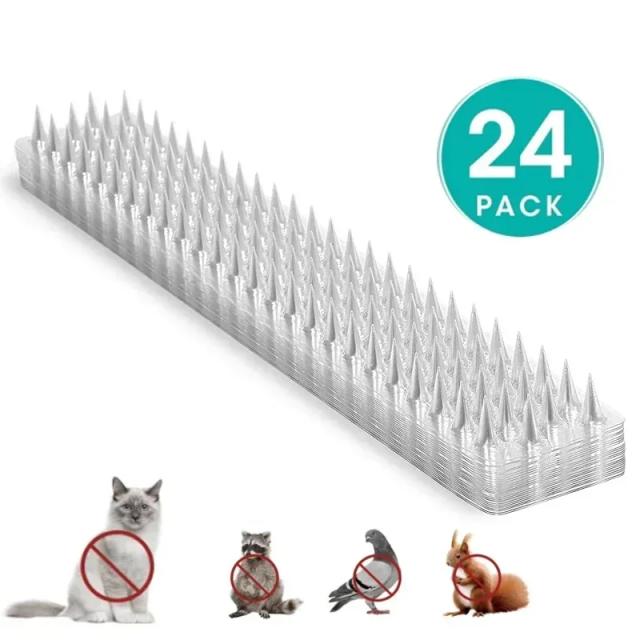 Pontos de Repelente Transparente para Gatos e Aves - Controle Eficaz de Pombos, Esquilos e Outros Animais - Disponível em 10, 20 ou 24 Peças