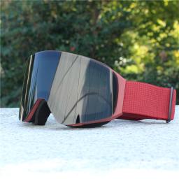 Capa magnética dupla camada anti-nevoeiro óculos de esqui snowboard óculos snowmobile esportes ao ar livre proteção óptica - Image 5