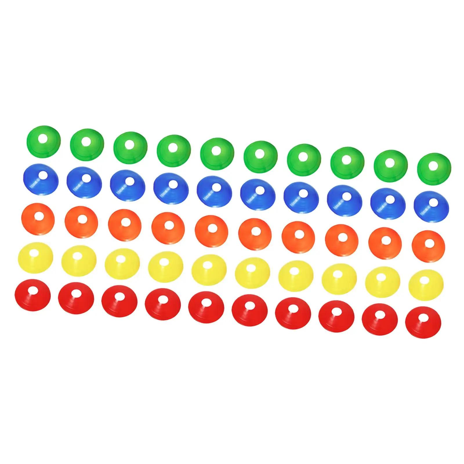 Cones De Futebol Suprimentos para Jogos, Heavy Duty Acessórios, Agilidade E Treinamento De Futebol, Treinamento De Basquete, Jardim Pista De Treinamento, 50 Pcs por Conjunto - Image 1