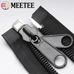 Meetee 10 #   Zíperes de nylon de 80-300cm, zíper longo aberto, grande fechamento de costura, zíper para tenda, jaqueta de alfaiate, decoração, acessório de zíper - Image 2
