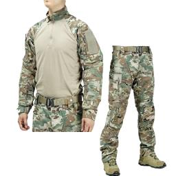 Camuflagem tática sapo para homens, roupas de caça respiráveis, camisa e calças ao ar livre, uniforme de viagem, uniforme para fãs - Image 3