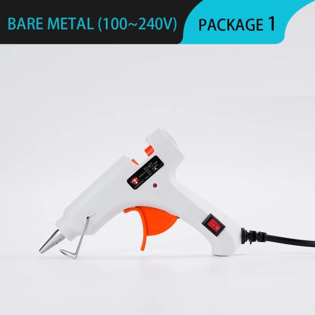 Mini pistola de cola quente 40W com 10 bastões de 7mm x 190mm - Ferramenta elétrica ideal para reparos DIY