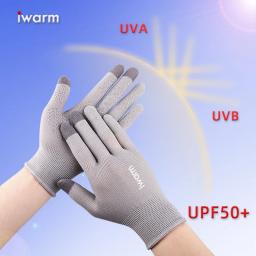 Luvas de proteção solar ao ar livre anti-deslizamento luvas de equitação anti-skid tela de toque luva - Image 3