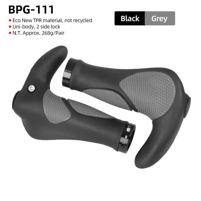 Deemount mtb lidar com apertos com barra final ergonômico anti-deslizamento guiador de bicicleta capa duule lock tpr borracha peças da bicicleta