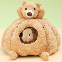 Hamster gaiola roedores rede coelho cama casa suprimentos cobaias furão ninho de veludo dormir cama quente pequenos itens para animais de estimação y5gb - Image 4