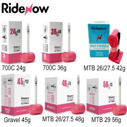 RideNow TPU Tubo Interno de Bicicleta 700C X18 23 25 28 32 35 37 40C MTB Cascalho Ultraleve Pneu de Bicicleta 26 /27.5 /29 Polegada com Kit de Patch - Image 1